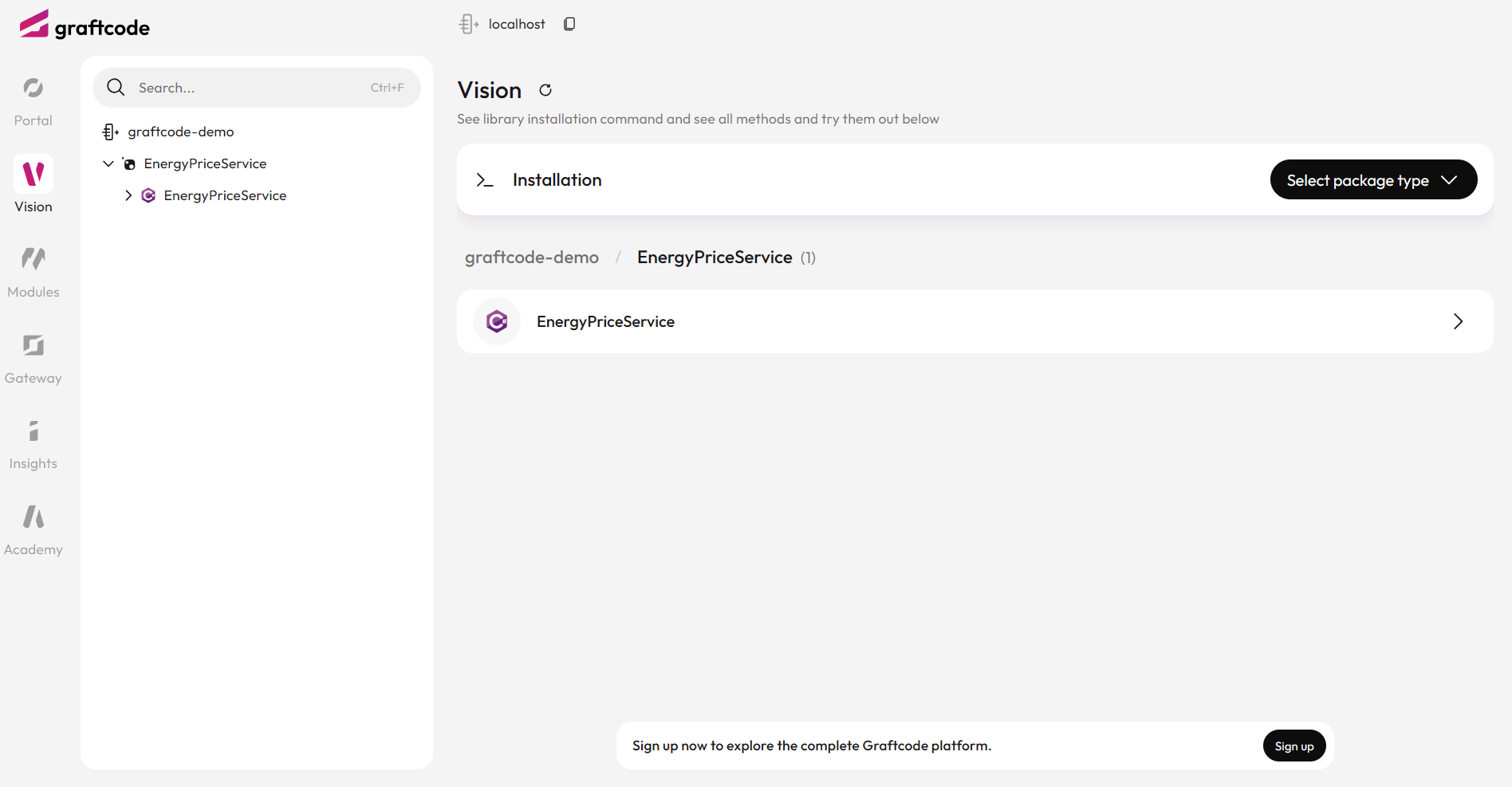 Graftcode Vision Interface